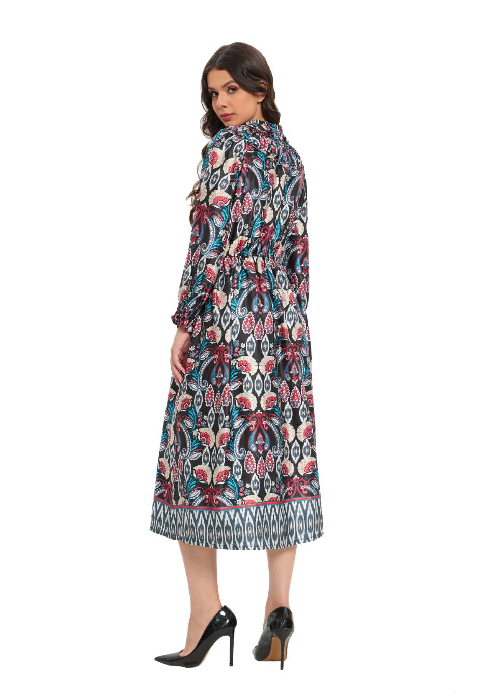 Warehouse paisley midi outlet dress