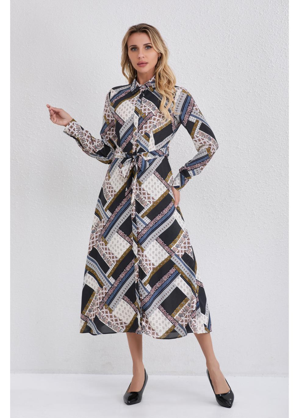 Abstract Allure Midi Dress