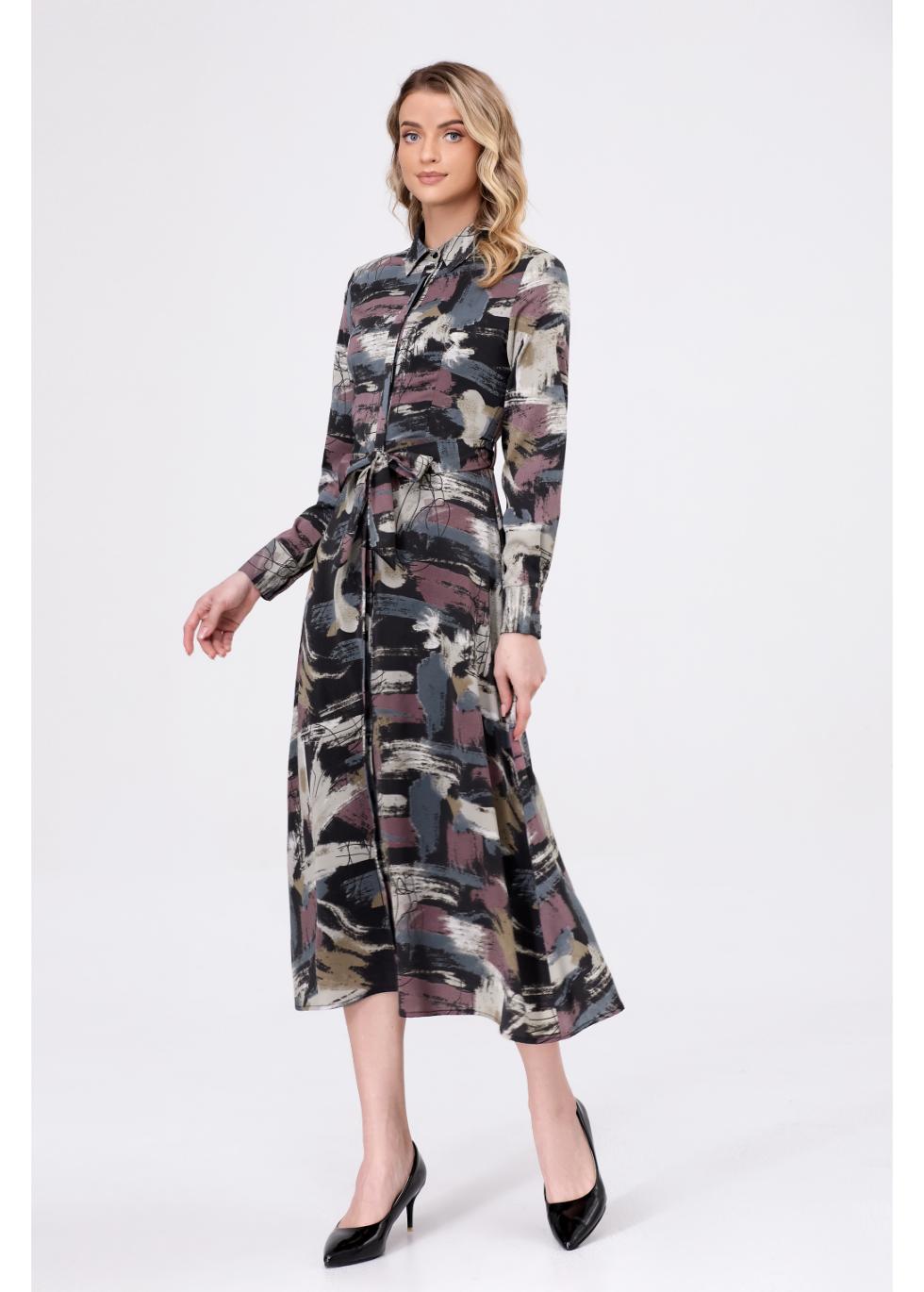 Mystic Petals Midi Dress