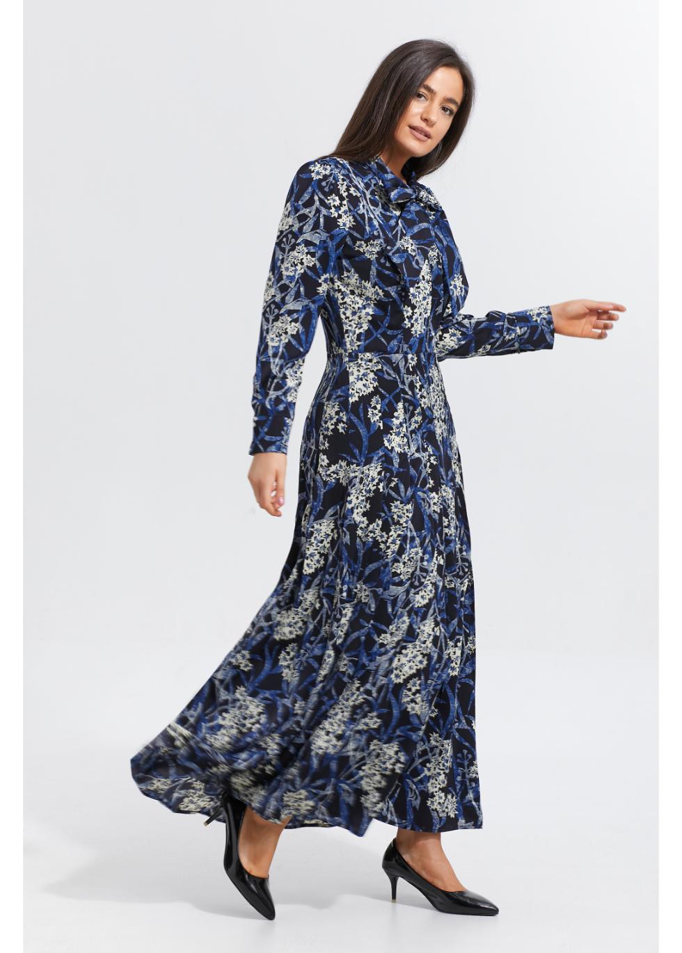 Midnight Garden Midi Dress