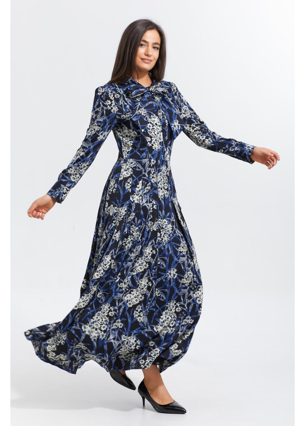 Midnight Garden Midi Dress