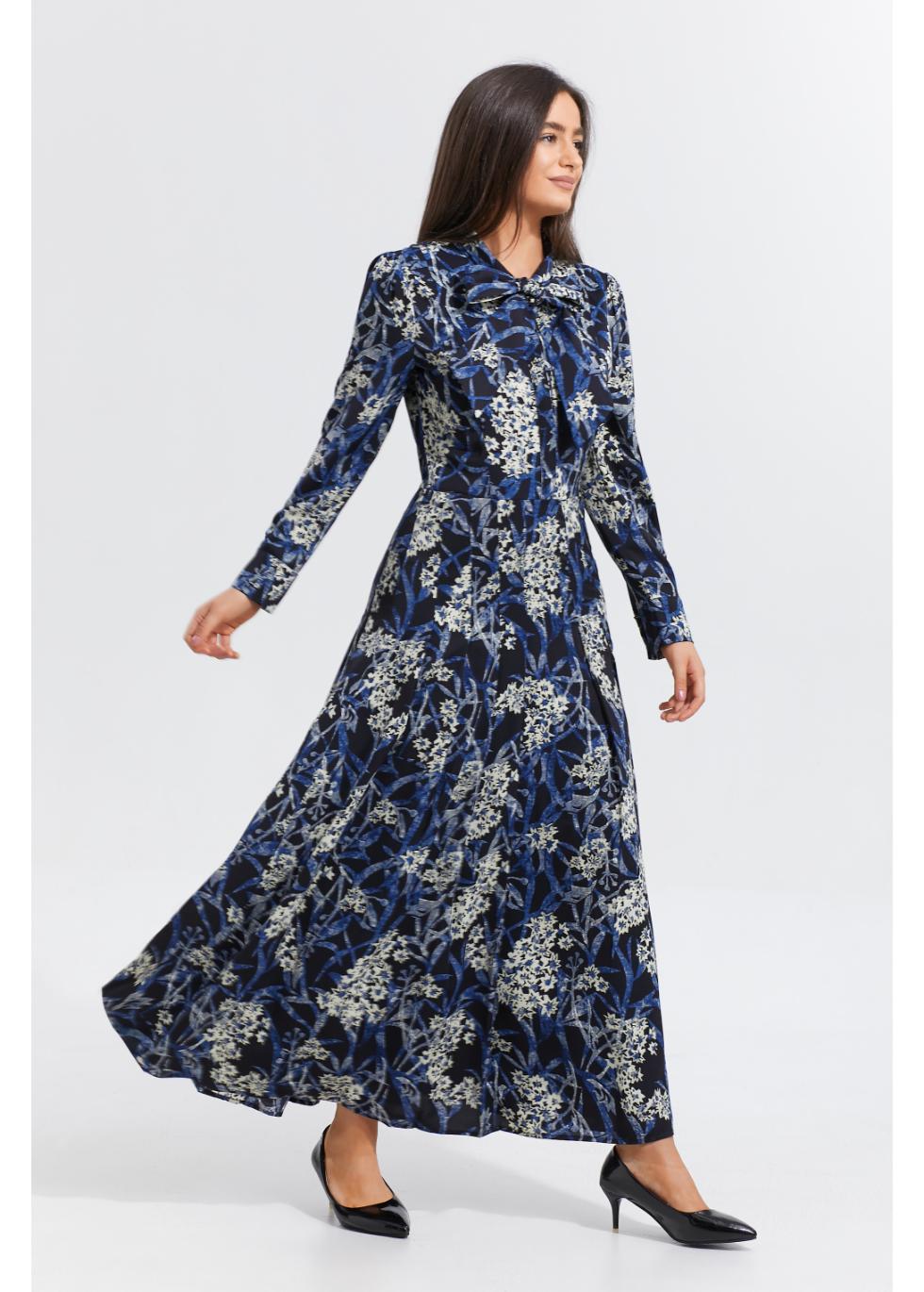 Midnight Garden Midi Dress