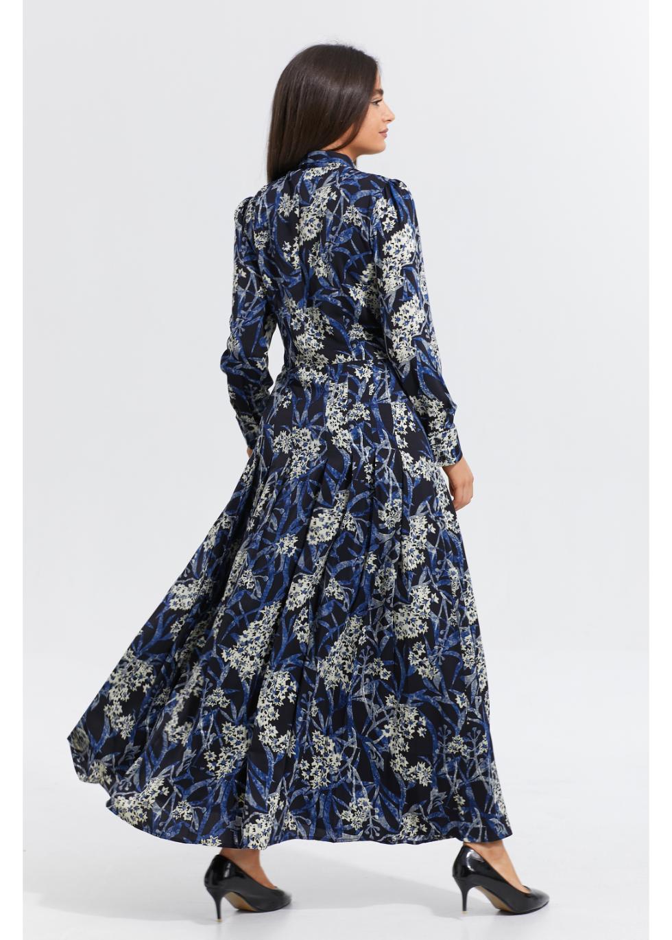 Midnight Garden Midi Dress