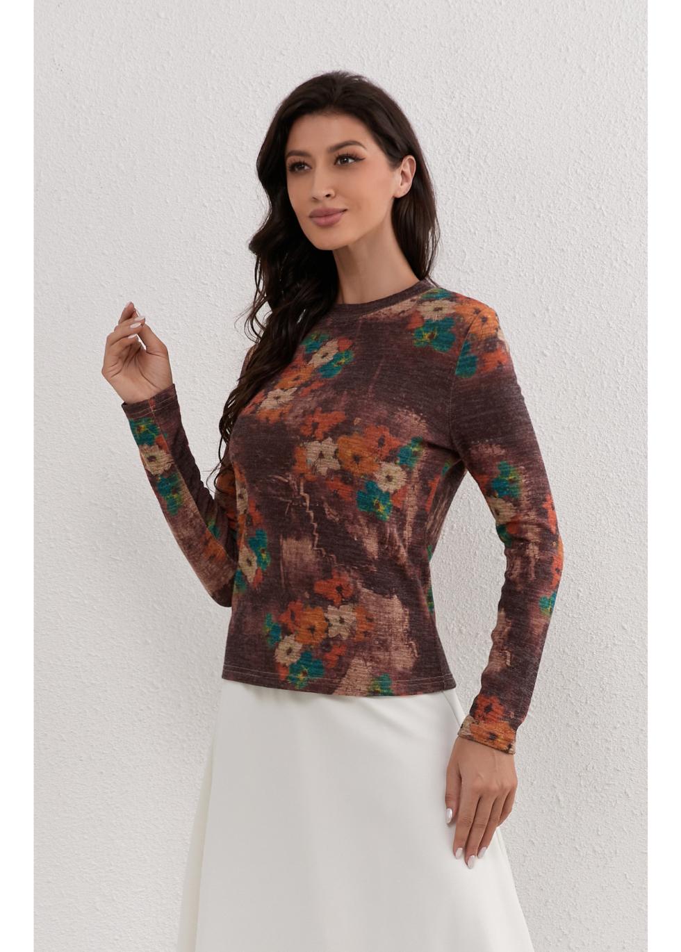 Autumn Meadow Stretch Top