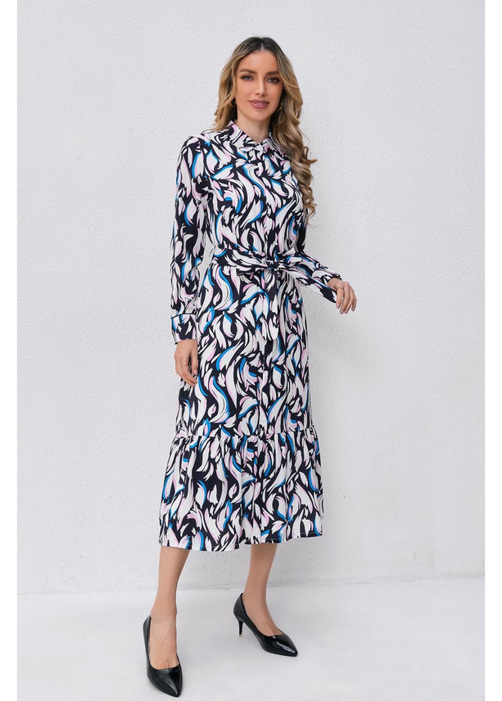 Twilight Swirl Midi Dress