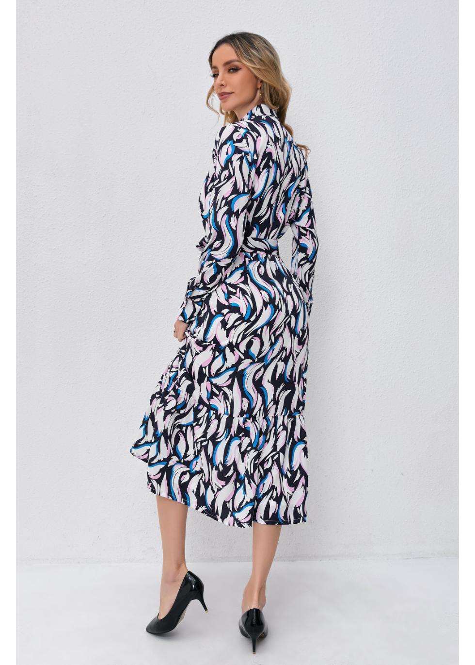 Twilight Swirl Midi Dress