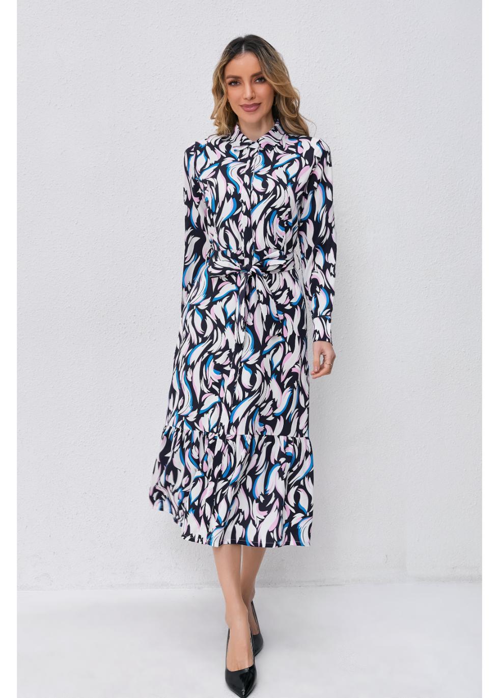 Twilight Swirl Midi Dress