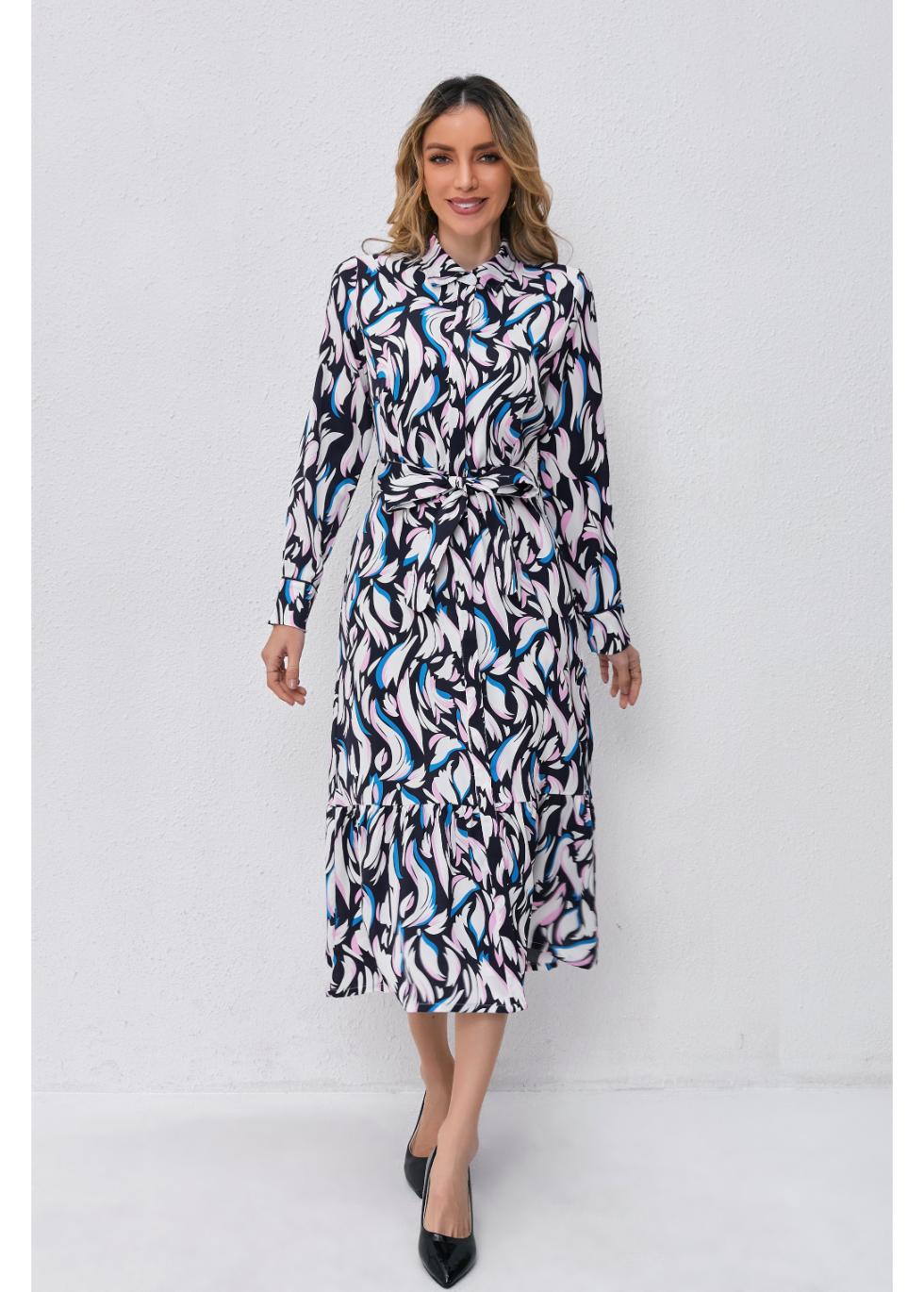 Twilight Swirl Midi Dress