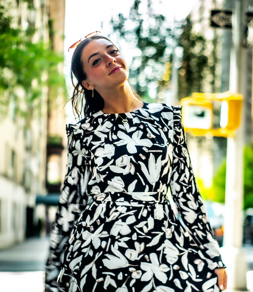 White Petal Midi Dress with Self Tie